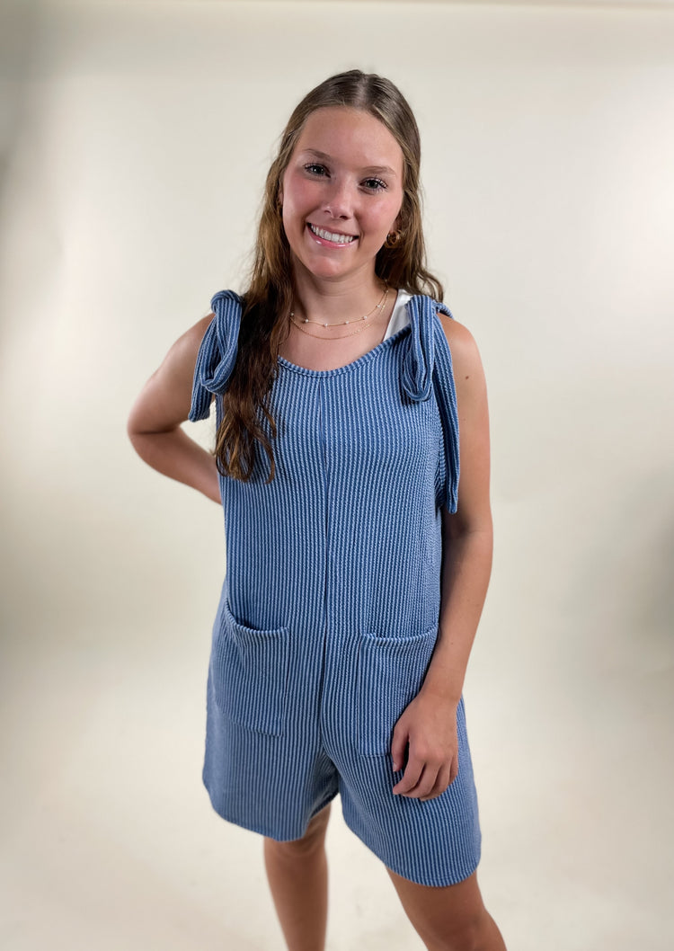 Relaxed Ribbed Romper