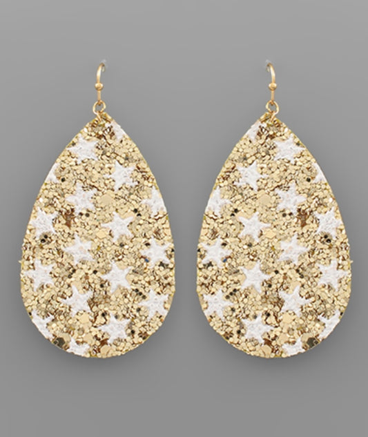 Gold Sparkle Earring